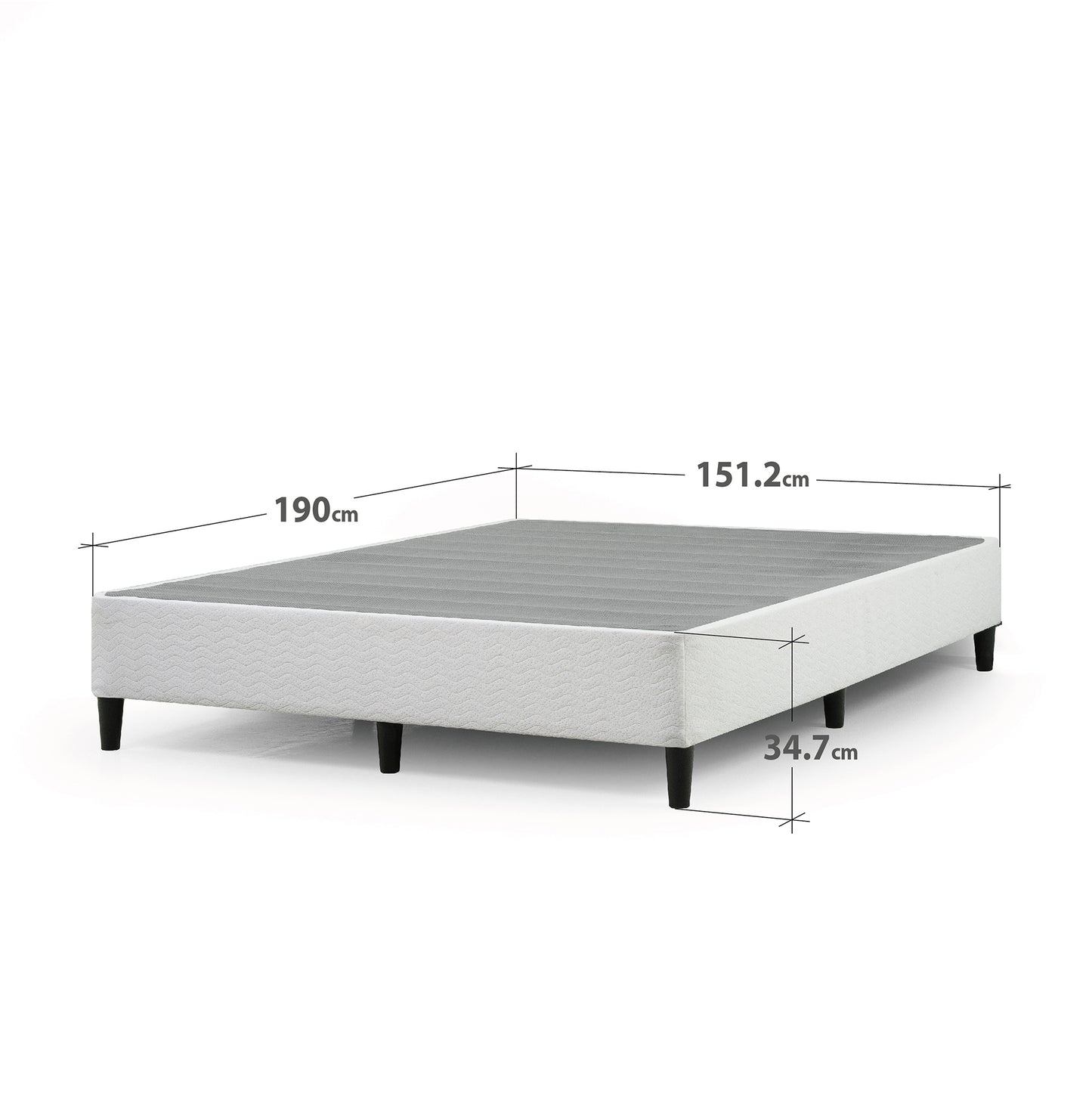 Base de cama KEENAN Zinus 2 plazas 150x190x36cm