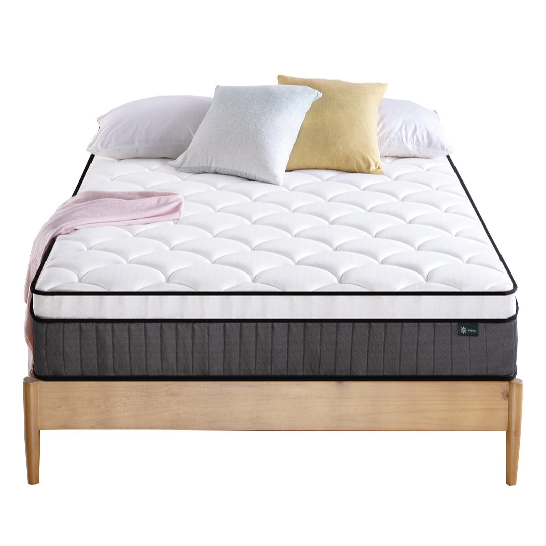 Colchón Zinus 1.5 Plazas 105x190x25cm Espuma y Resortes