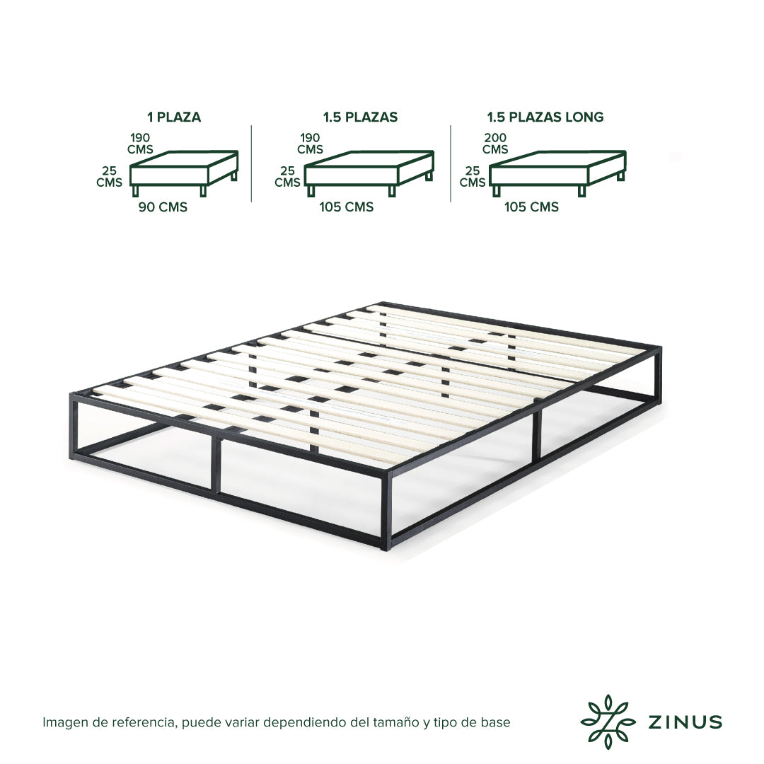 Base de cama JOSEPH Zinus 2 plazas 150x190x25cm