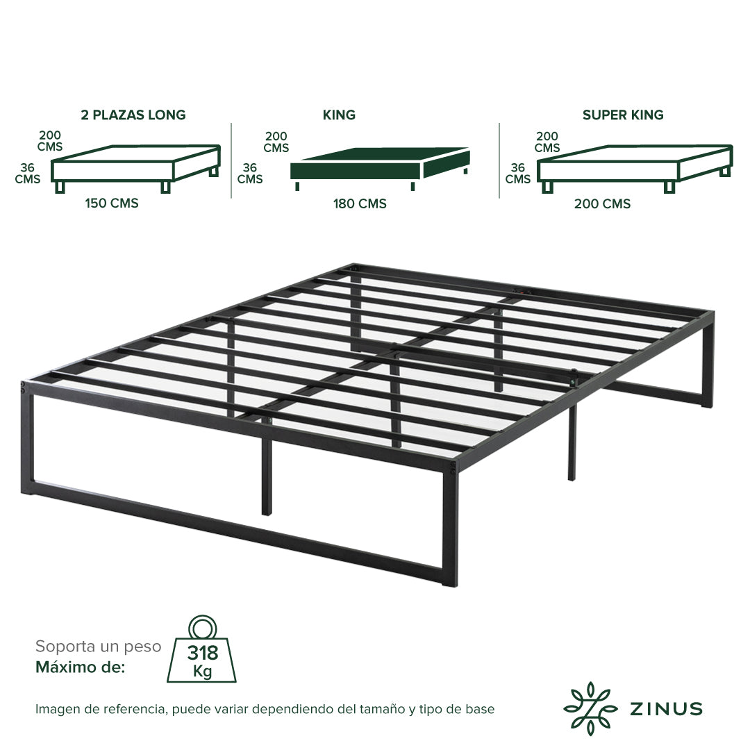 Base de cama ABEL Zinus King 180x200x36cm