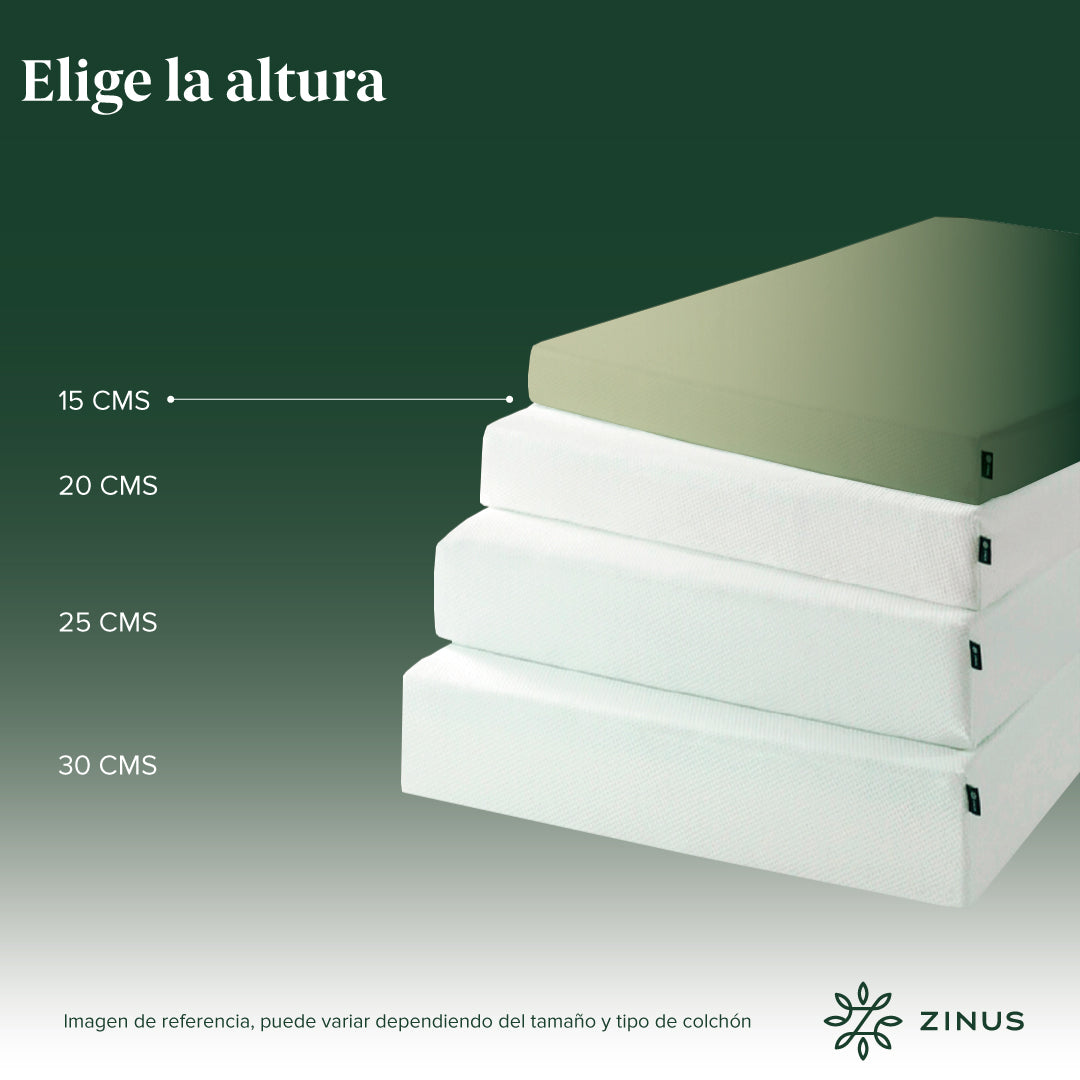 Colchón Zinus 1.5 Plazas Long 105x200x15cm Espuma Alivia Pr