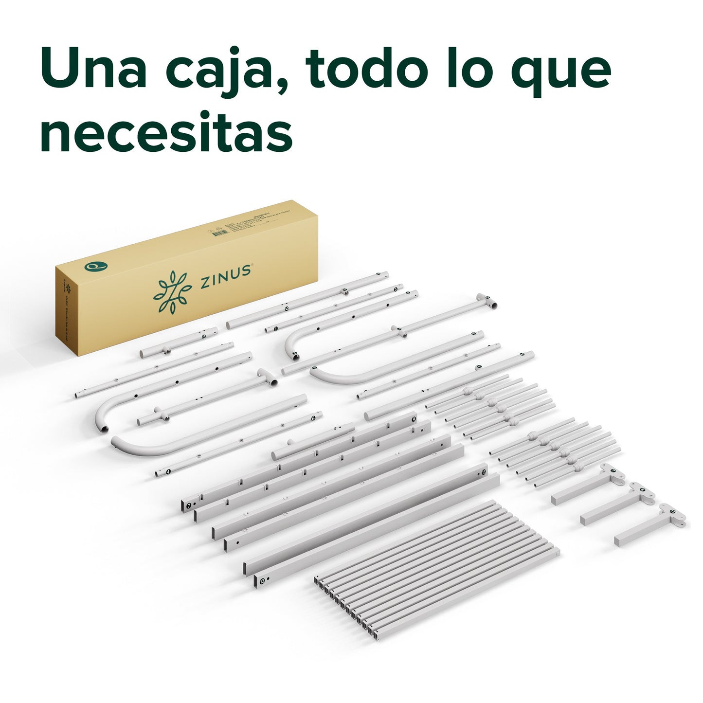 Base de cama metal HEIDI Zinus 1.5 plazas 105x190x30cm
