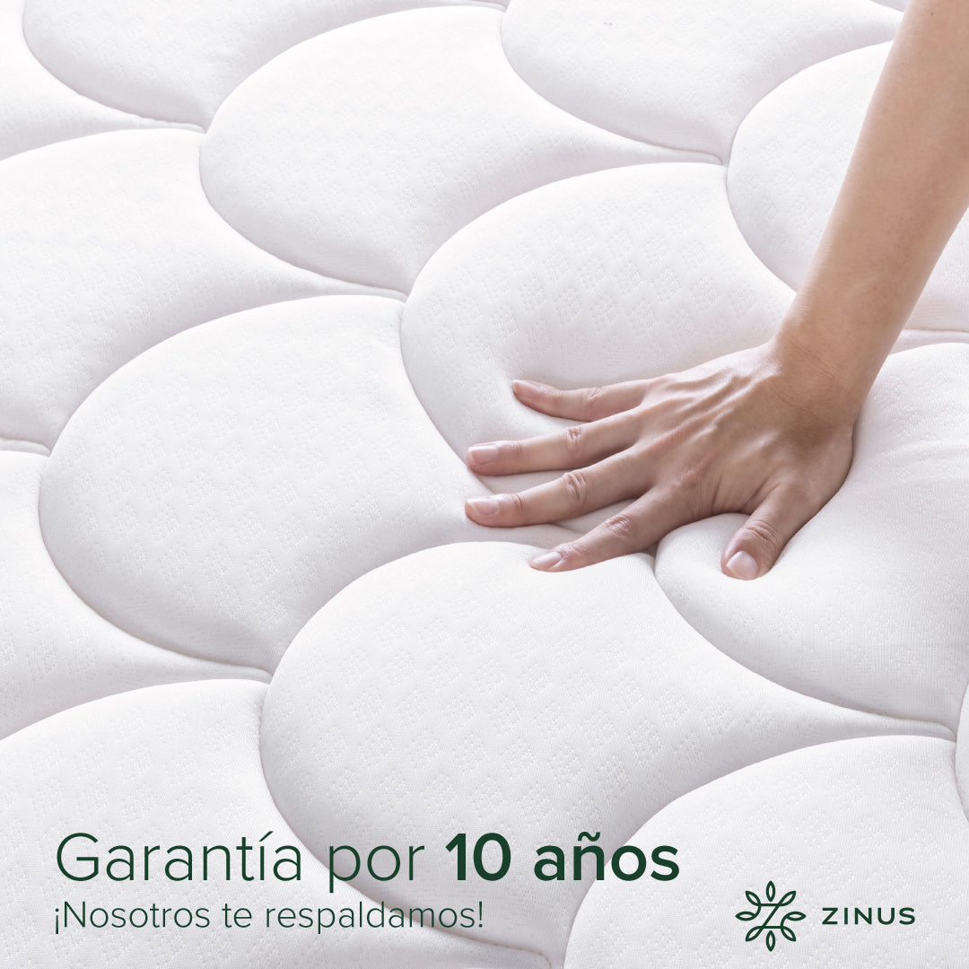 Colchón Zinus 1.5 Plazas 105x190x25cm Espuma y Resortes