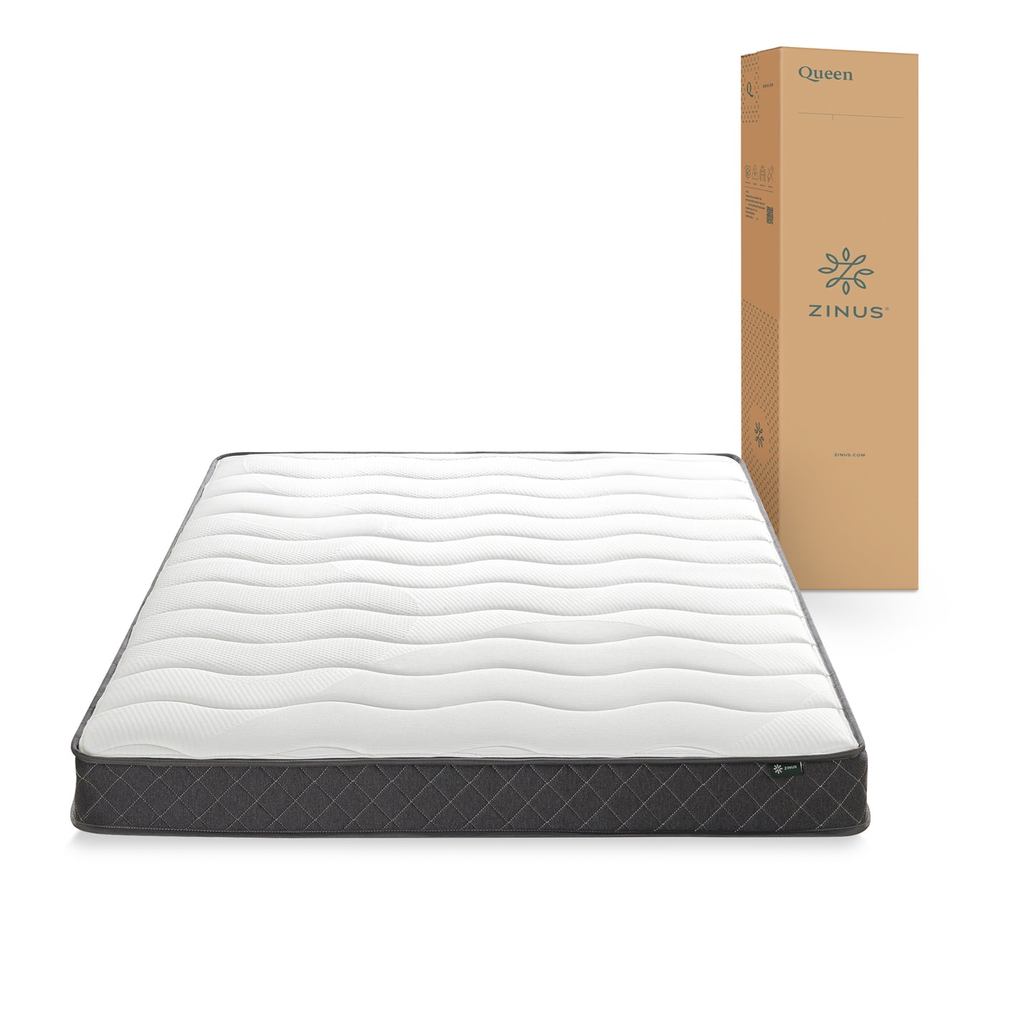 Colchón 1.5 plazas long Tight Top Resortes Bonnell Zinus 105x200x15cm