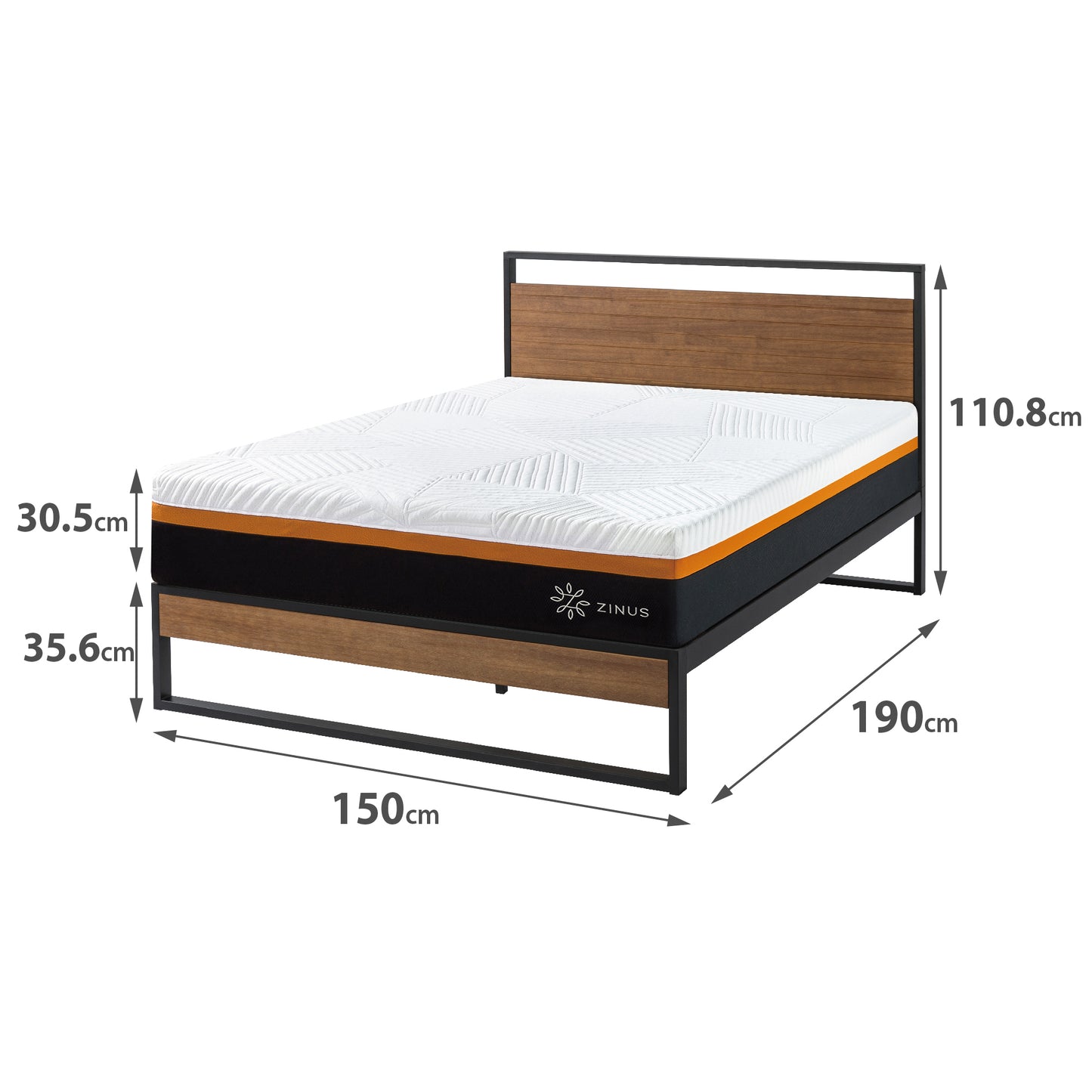 Cama Suzanne Zinus 2 Plazas