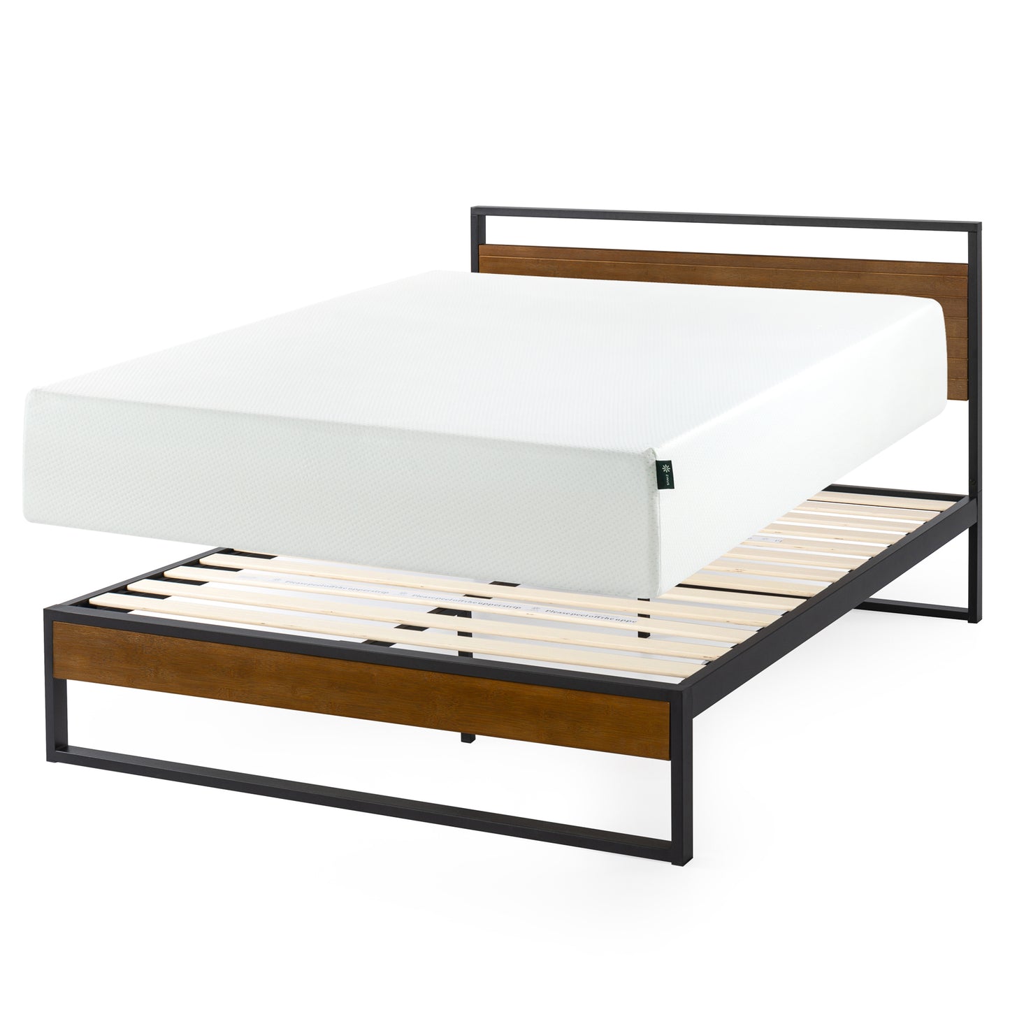 Cama Suzanne Zinus Colchon Espuma Green Tea 2 Plazas
