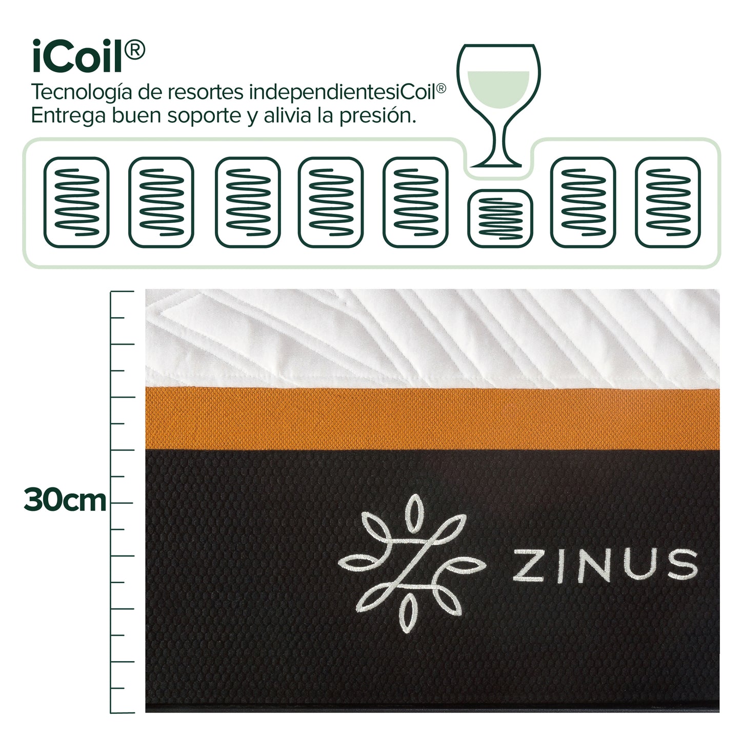 Cama Suzanne Zinus 2 Plazas