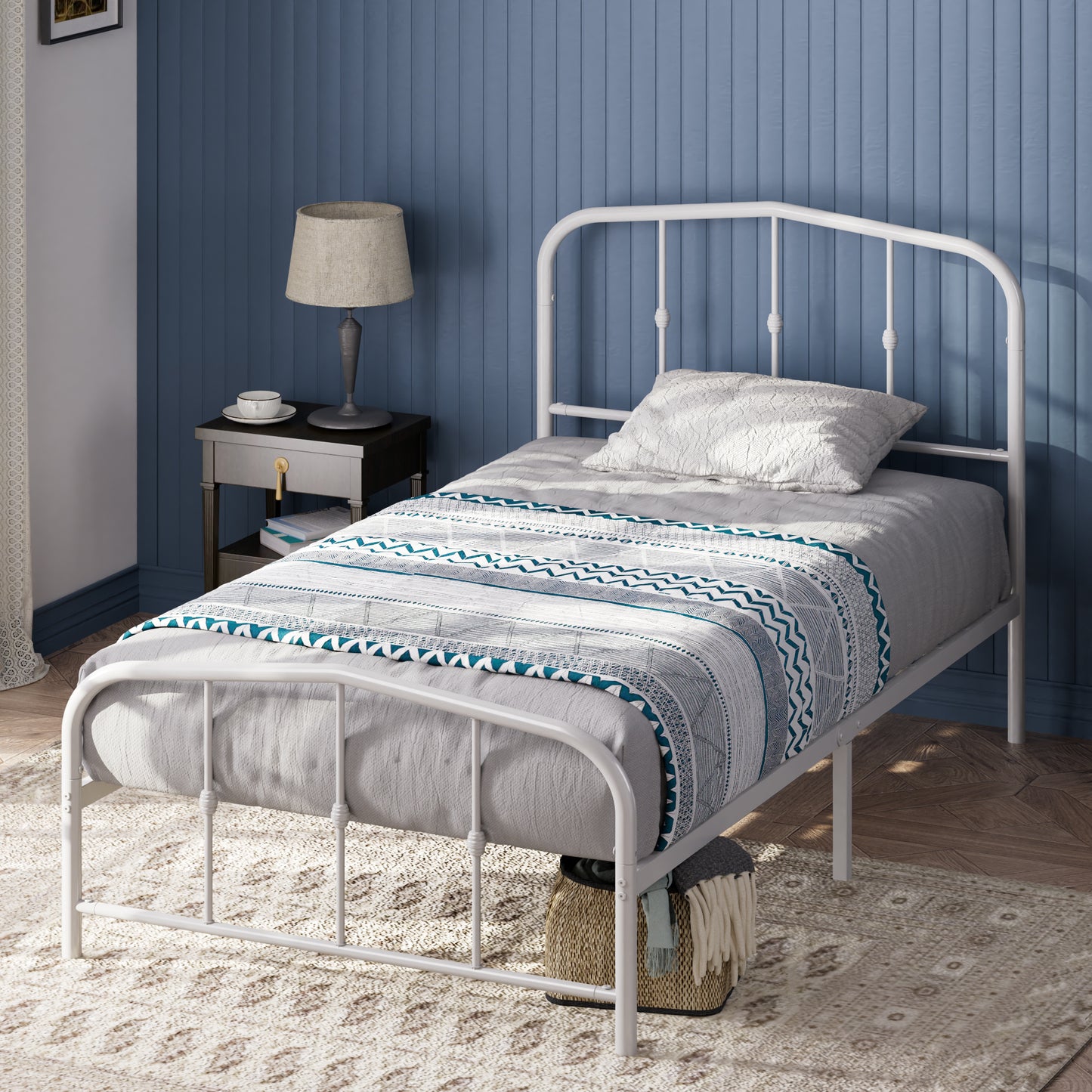 Base de cama metal HEIDI Zinus 1.5 plazas 105x190x30cm