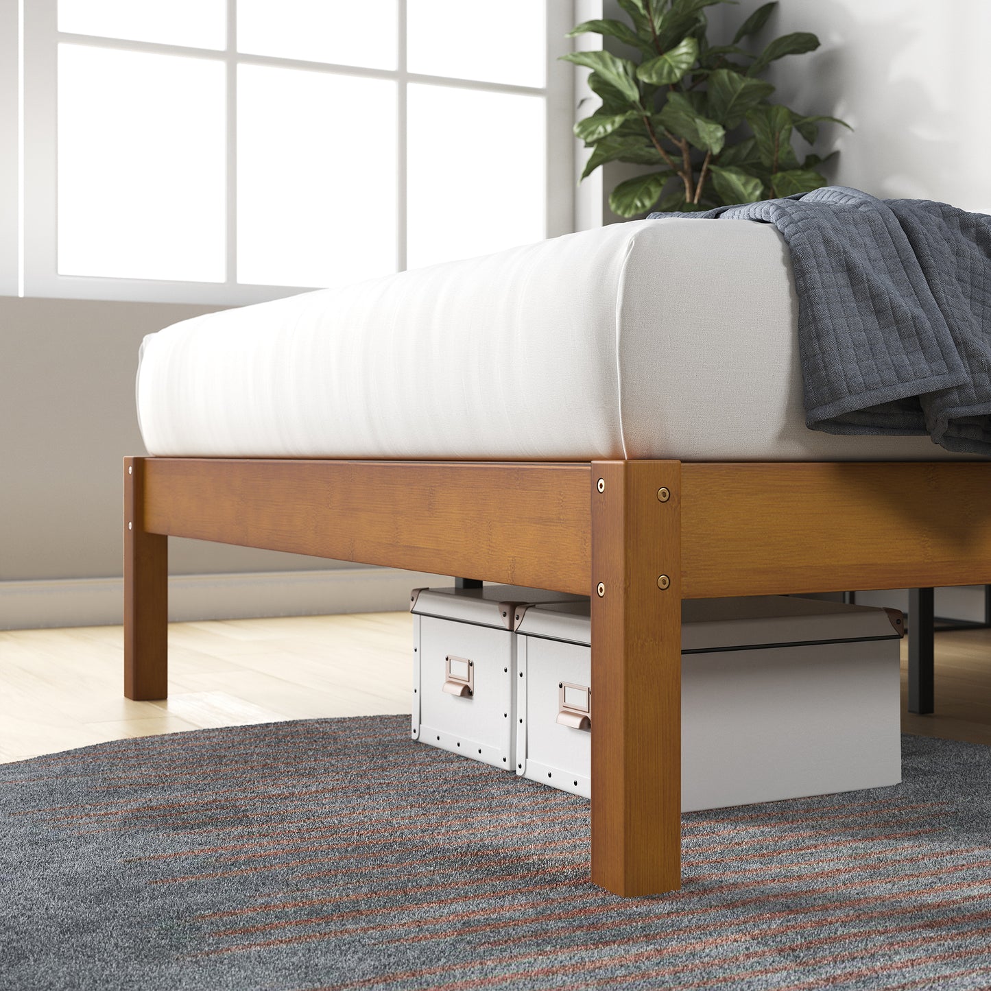 Base de Cama Zinus 1.5 Plazas Long 105x200x30cm Ellie