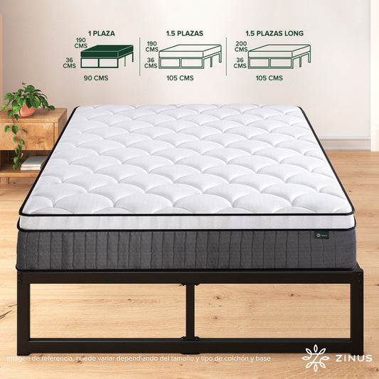Cama Abel Zinus Resortes Pocket 25cms