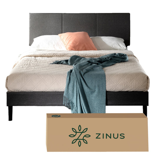 Base de Cama Premium Zinus 1P 90x190x30cm Cambril Respaldo