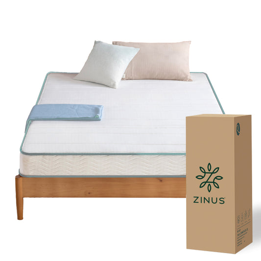Colchón Zinus en Caja 1 Plaza 90x190x15cm de Resortes Bonell