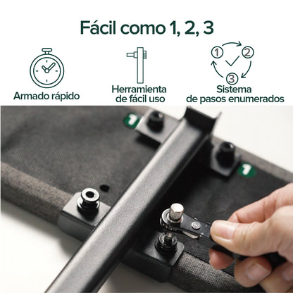 Base de cama Europea con respaldo Zinus 2 plazas150x190x30cm
