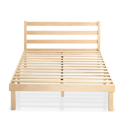 Base de Cama Europea Madera con Respaldo Zinus