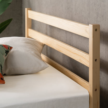 Base de Cama Europea Madera con Respaldo Zinus
