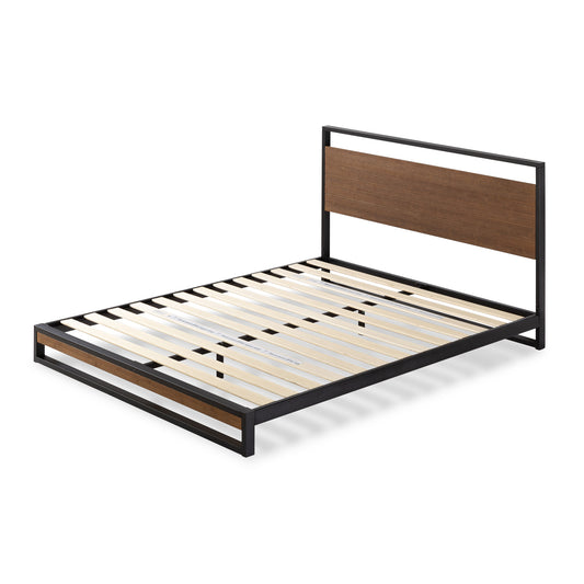 Base de cama SUZANNE con respaldo Zinus King 180x200x18cm