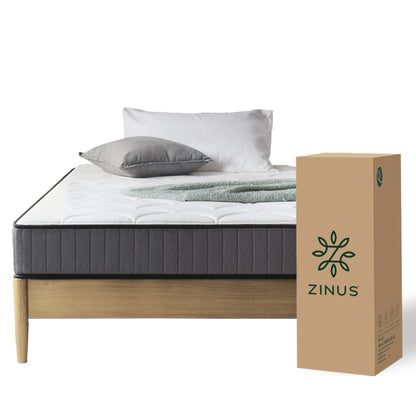 Colchón Zinus King 180x200x20cm Espuma y Resortes Pocket