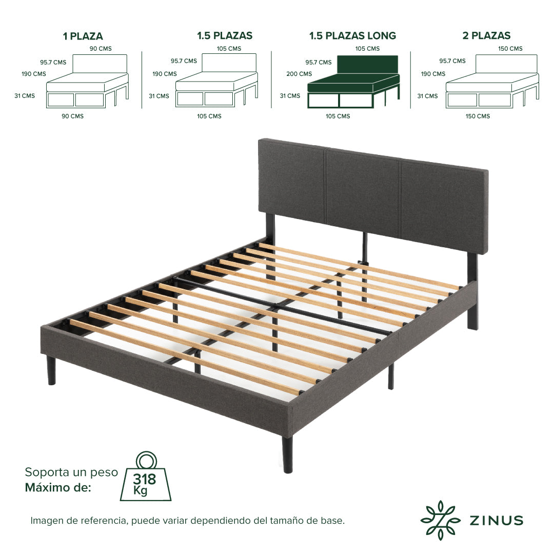 Base de Cama Cambril con Respaldo