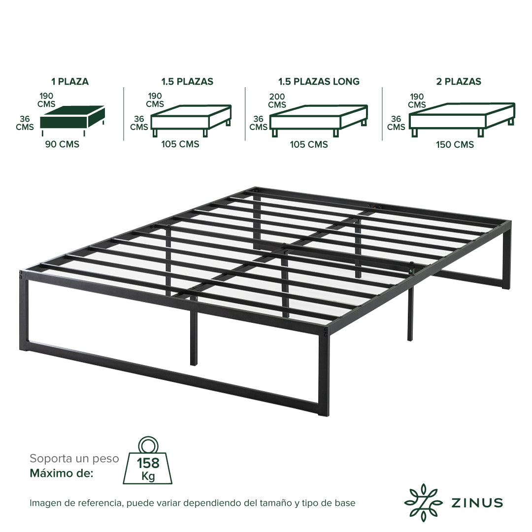 Base de cama Zinus Abel 36cm
