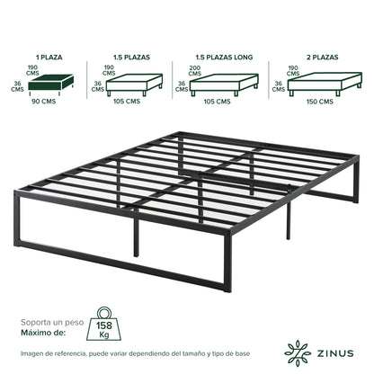 Base de cama Zinus Abel 36cm