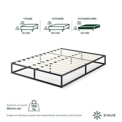 Base de cama Zinus Joseph 25cm