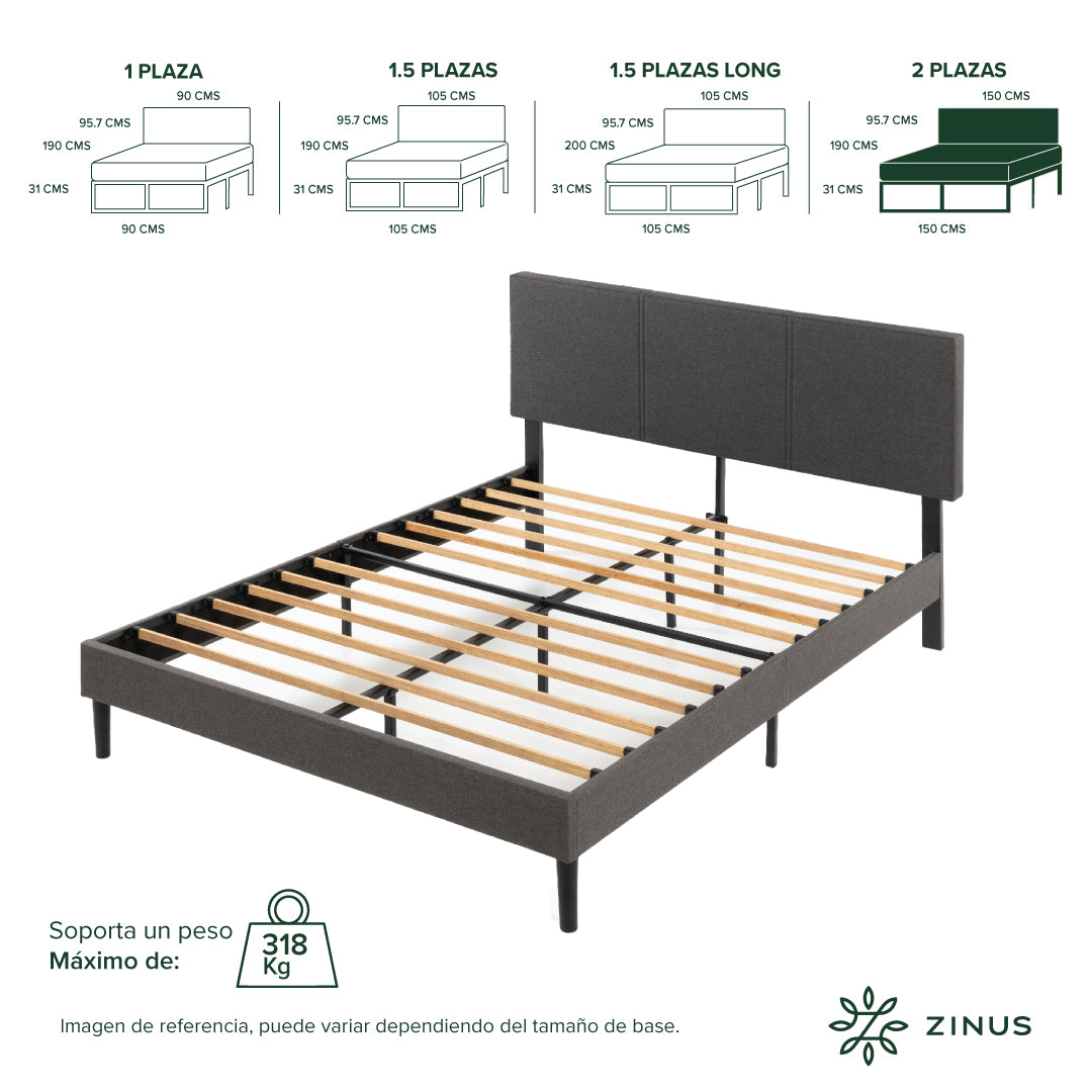Base de Cama Cambril con Respaldo