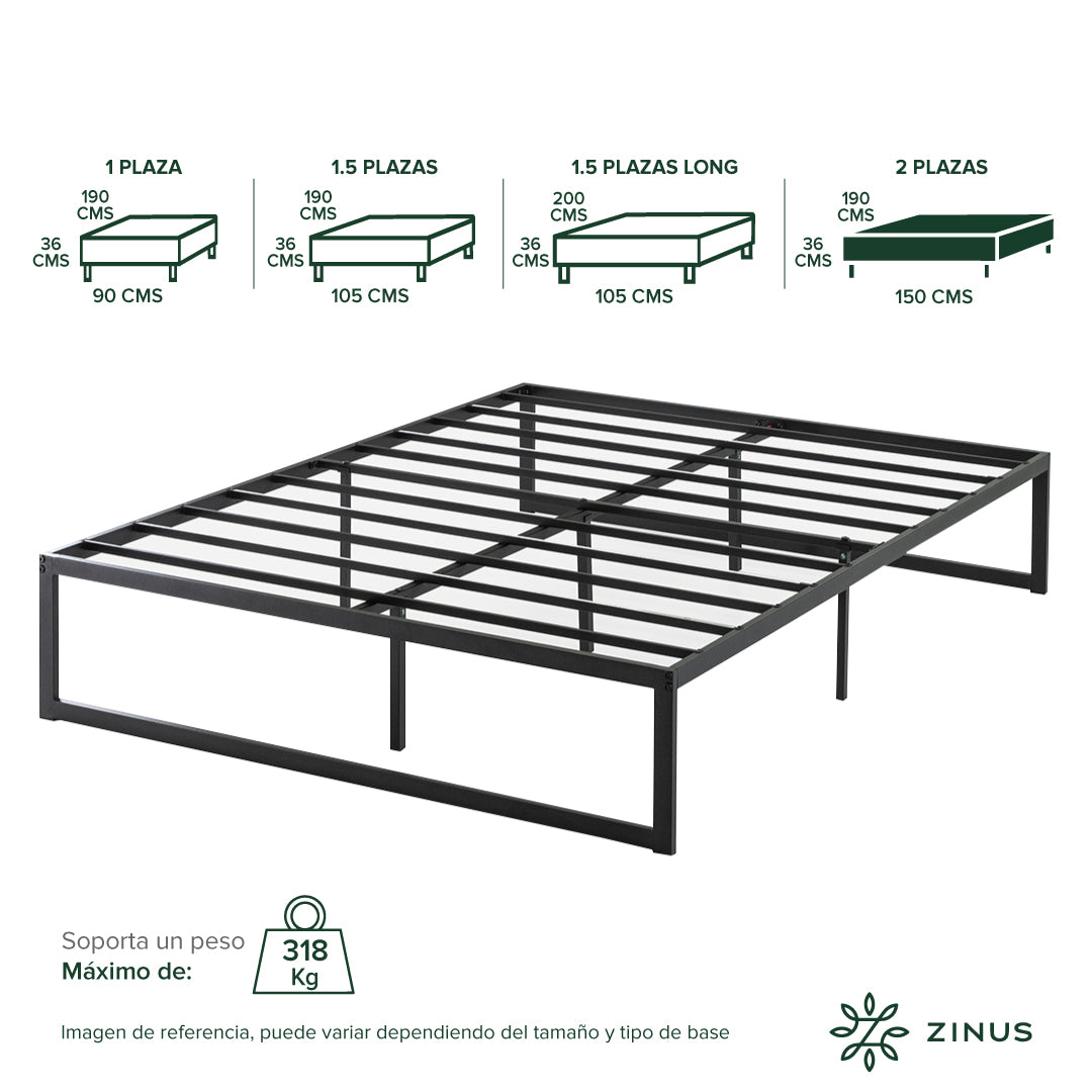 Base de cama Zinus Abel 36cm