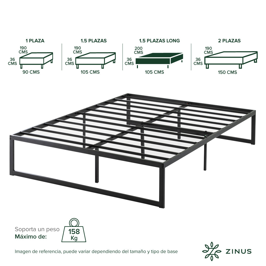 Base de cama Zinus Abel 36cm