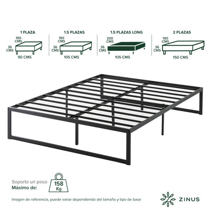 Base de cama Zinus Abel 36cm