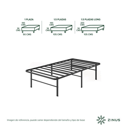 Base de Cama  Zinus  2 Plazas  150x190x30cm Rumi