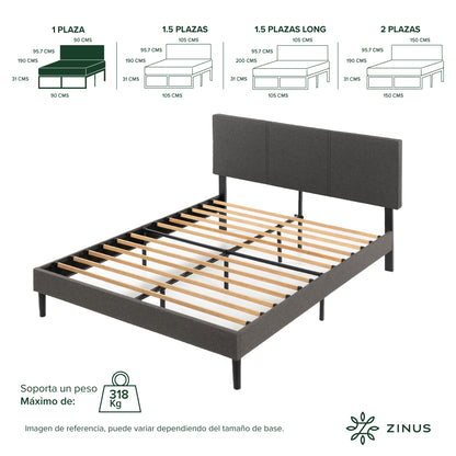Base de Cama Cambril con Respaldo