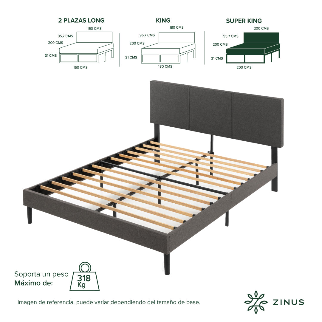 Base de Cama Cambril con Respaldo