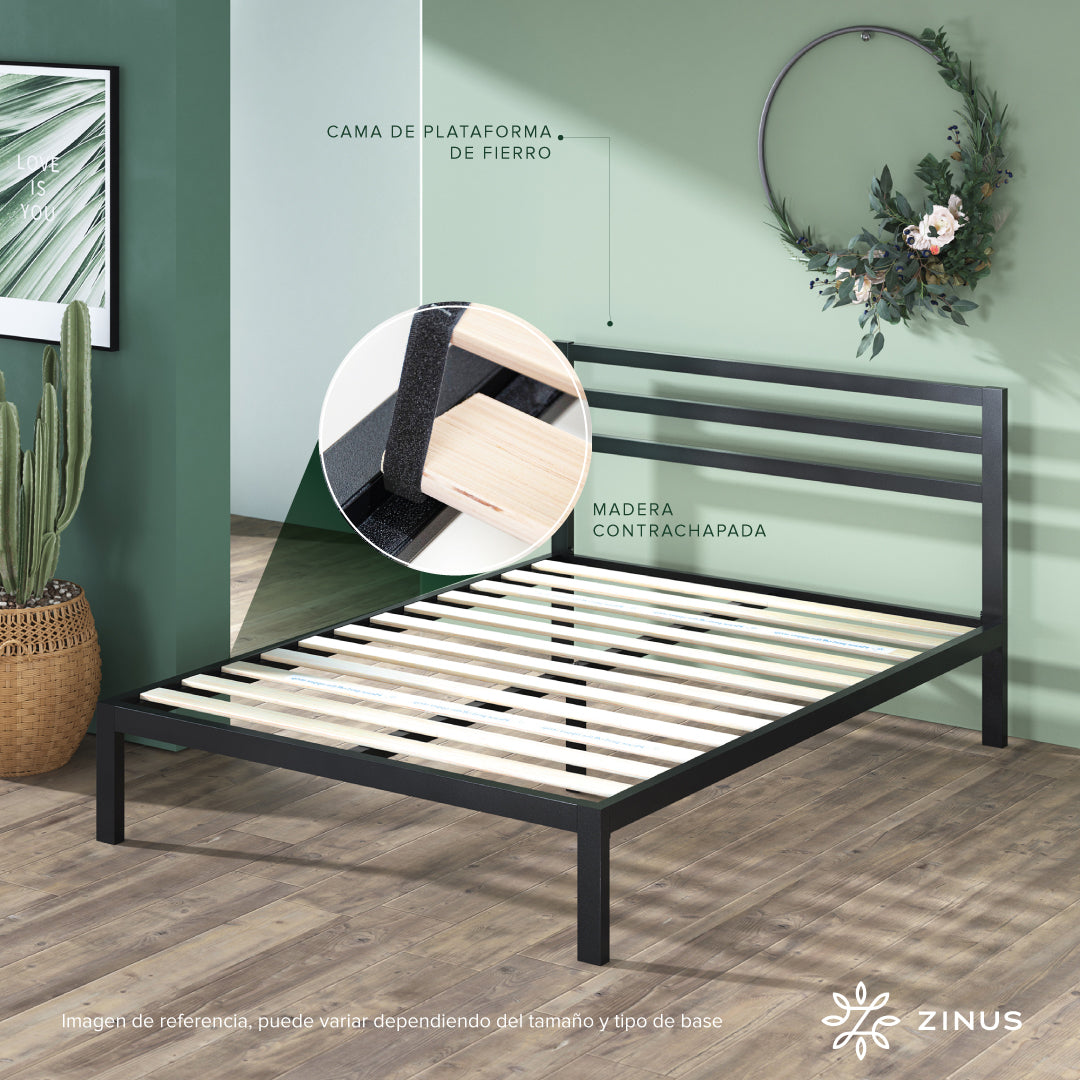 Base de cama con respaldo MIA