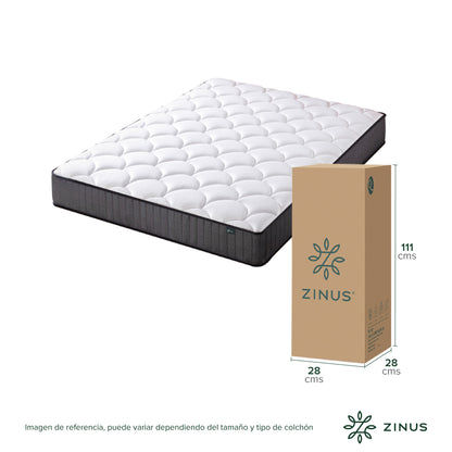Colchón Zinus Espuma y Resortes Pocket 20cm