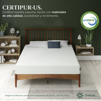 Colchón Zinus King 180x200x15cm Espuma Alivia Presión
