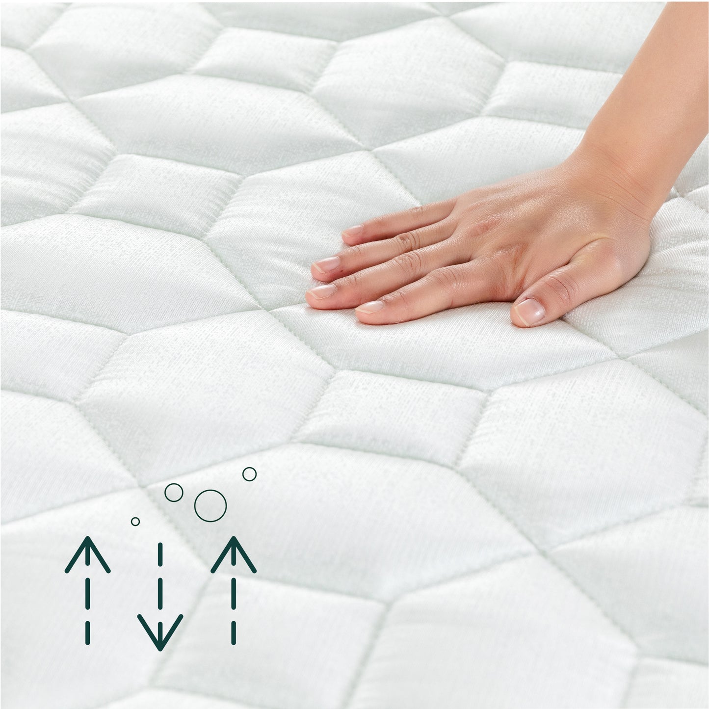 Colchón 1.5 plazas  Tight Resortes Bonnell Zinus 105x190x15cm