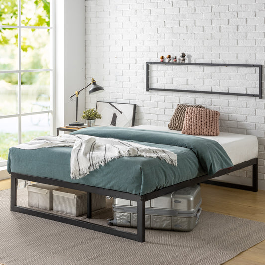 Cama Abel Zinus 1.5 Plazas Long Colchón Espuma