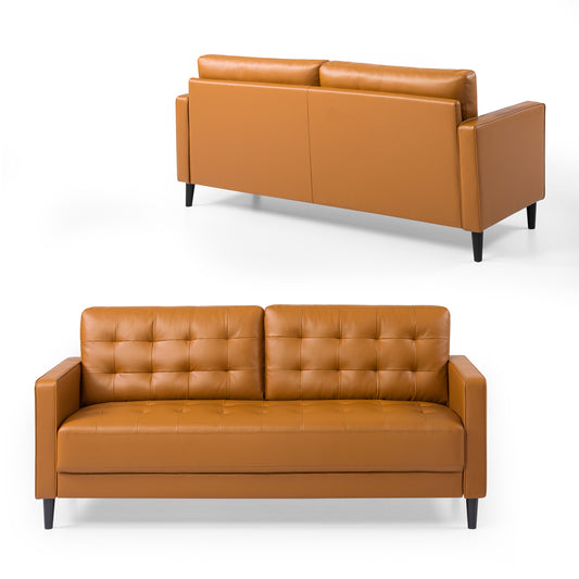 Sofá Zinus Benton 3 cuerpos Cognac