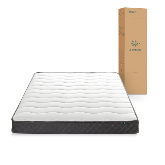 Colchón 1.5 plazas long Tight Top Resortes Bonnell Zinus 105x200x15cm