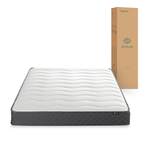 Colchón 1.5 plazas Resortes Bonnell Zinus 105x190x20cm