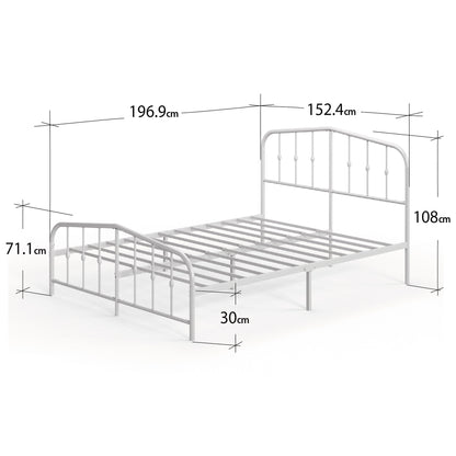 Base de Cama  Zinus Heidi Negra con respaldo