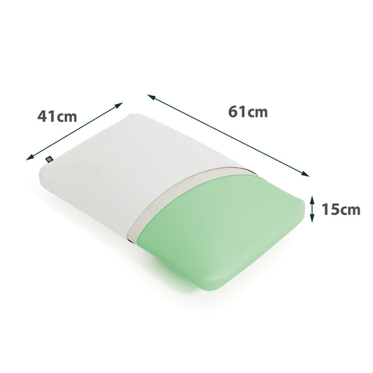 Almohada Cool Series Green Tea Memory Foam Zinus 40x60cm