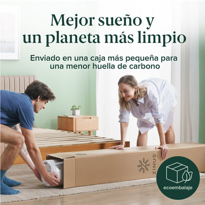 Cama Keenan Resortes Pocket 2 Plazas 25cms