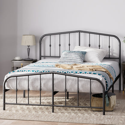 Base de Cama  Zinus Heidi Negra con respaldo