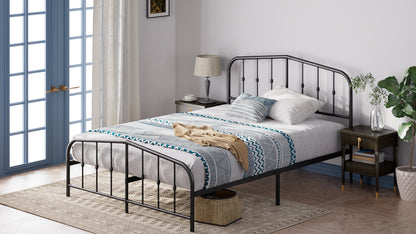 Base de Cama  Zinus Heidi Negra con respaldo