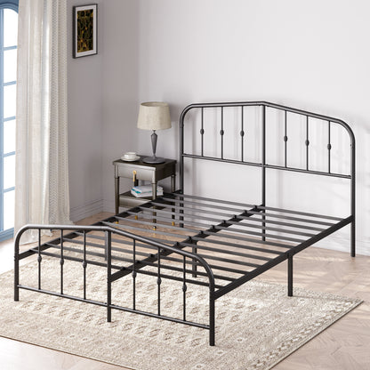 Base de Cama  Zinus Heidi Negra con respaldo