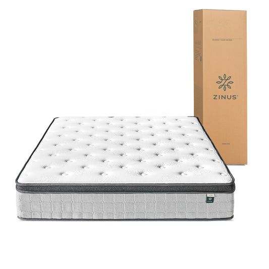 Colchón King Euro Top Híbrido Resortes Pocket Zinus 180x200x30cm