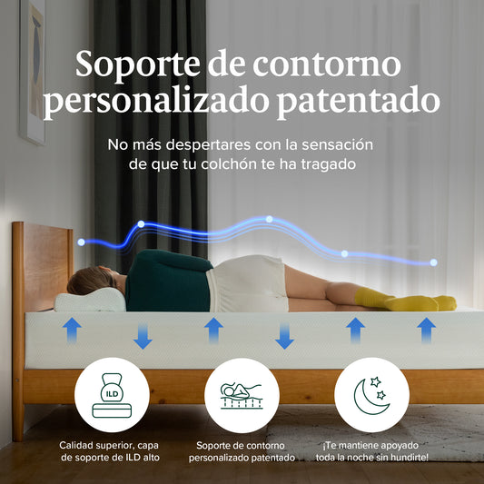 Colchón King espuma Zinus Memory Foam 180x200x30cm