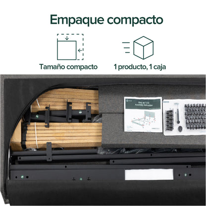 Cama Cambril Zinus Resortes Pocket 2 Plazas Long 30cms